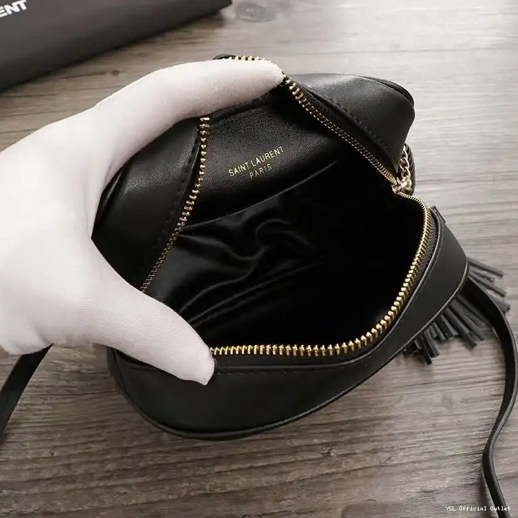 CHEAP Saint Studded Bag Laurent Stars Blogger In Gold Leather Black 0414